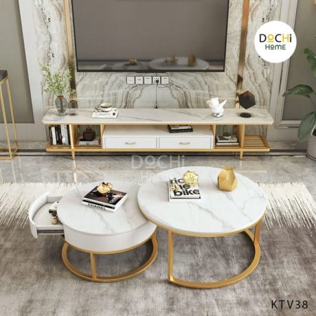 KỆ TIVI HAI TẦNG TRANG TRÍ KTV038 DOCHI HOME