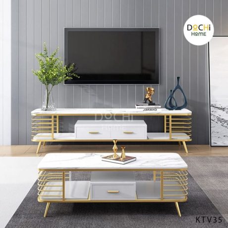 KỆ TIVI MẶT ĐÁ NGĂN KÉO THỜI THƯỢNG KTV035 DOCHI HOME